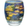 3 Teelichtgläser im Set nach Claude Monet