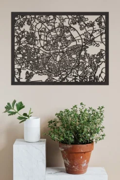 Citymap »Essen« aus Holz