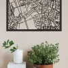 Citymap »Leipzig« aus Holz