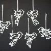 6er-Set Porzellanvögel