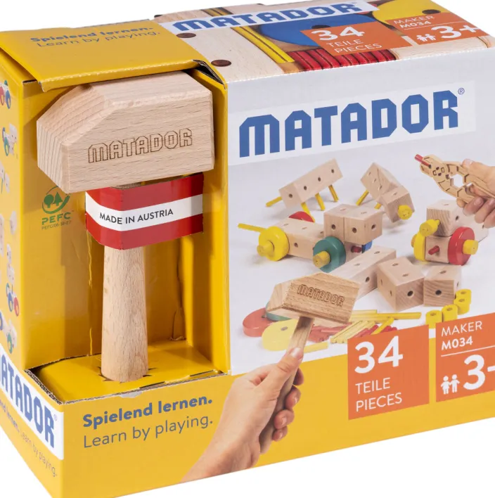 Holzkonstruktionsbaukasten »Maker M034«, 34-teilig