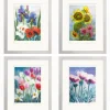 Kremkau, Christine: 4 Blumenbilder im Set