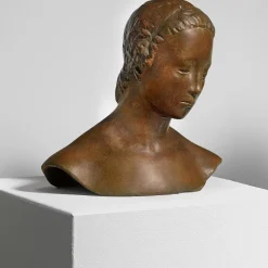 Lehmbruck, Wilhelm: Büste »Gesenkter Frauenkopf«, 1910
