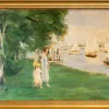 Max Liebermann: Bild »Wannseelandschaft« (1924), gerahmt