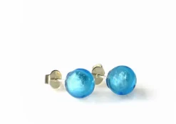 Ohrstecker Muranoglas »Türkis«