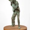 Patinierte Bronze-Skulptur »Fotograf«