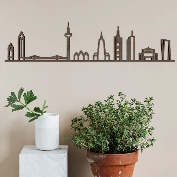 Skyline »Frankfurt a.M.« aus Holz