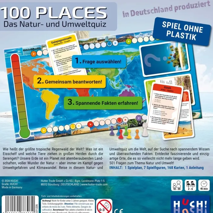Spiel »100 Places - Das Natur- und Umweltquiz«