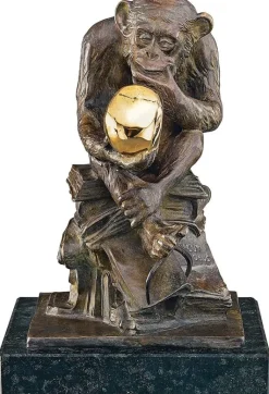 Wolfgang Hugo Rheinhold: »Affe mit Schädel«, 1892-93